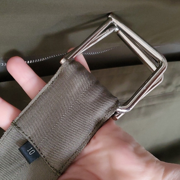 Ralph Lauren black label green silk shirt dress size 10 - Picture 4 of 9